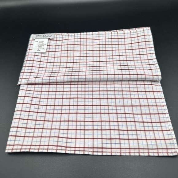 Brunello Cucinelli Lined Cotton Pocket Square - Picture 1 of 4